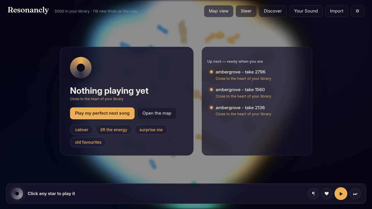 Perfect-next-song queue, ready when you are